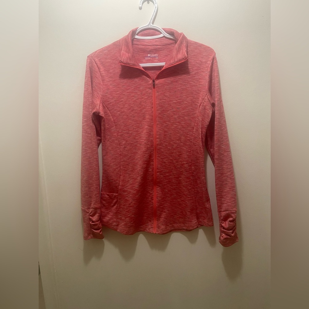 Columbia Women's Size Medium Coral Zip-Up Activewear